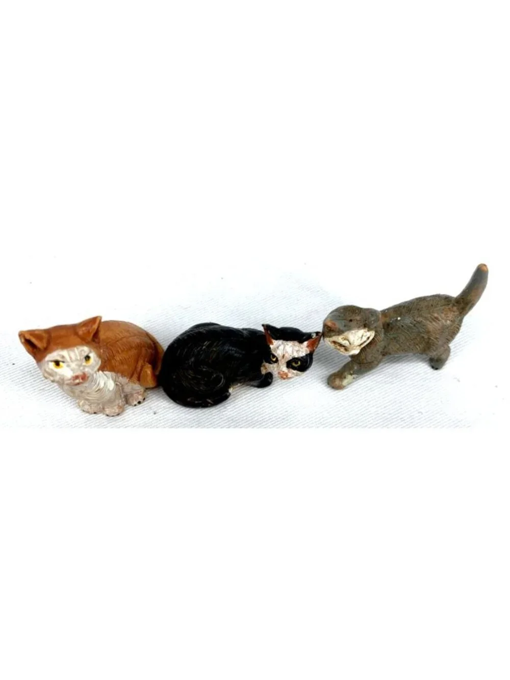 Fontanini Nativity Cats Lot of 3 Village Figurines Tallest 1.75